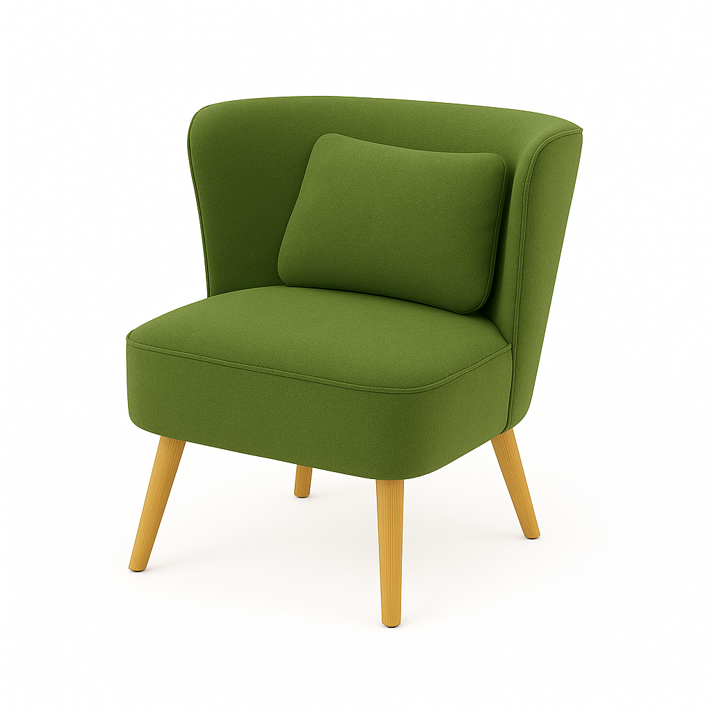 Fotoliu catifea VERDE model INA