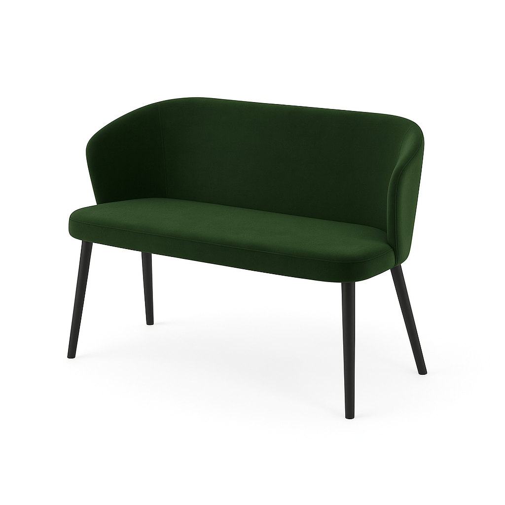 Bancheta catifea BRUNO culoare VERDE