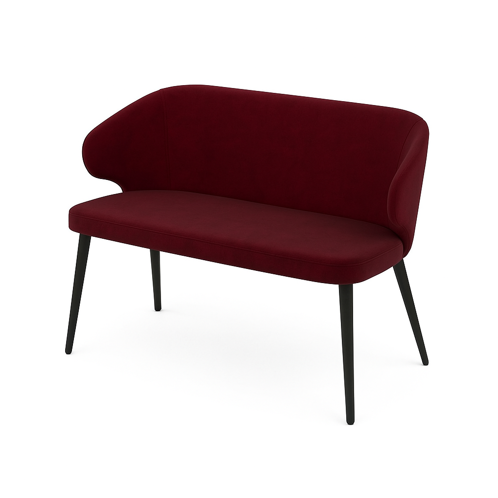 Bancheta catifea CAPRICE culoare CARAMIZIU