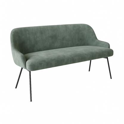 Bancheta catifea SASHA culoare VERDE DESCHIS