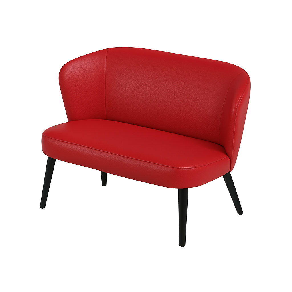 Bancheta piele LOTUS culoare ROSU