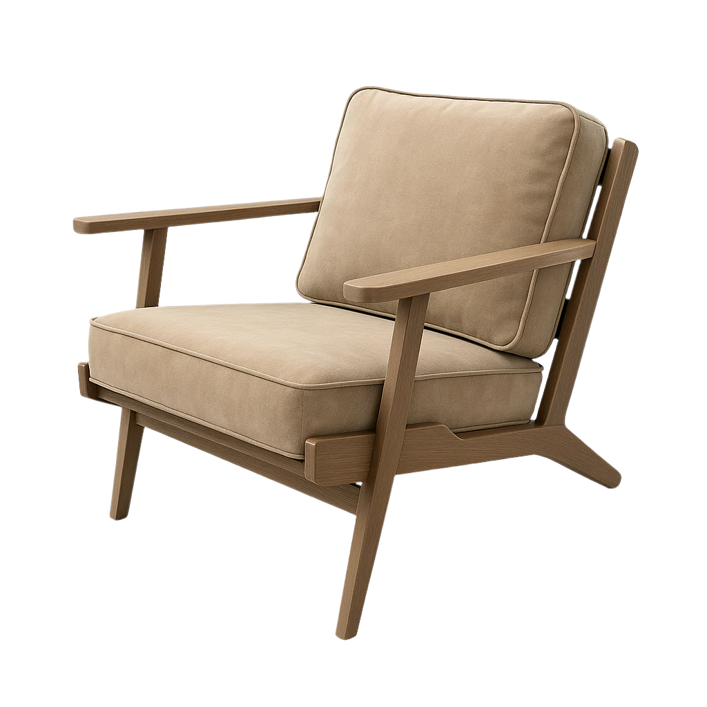 Fotoliu catifea MARIA culoare BEJ