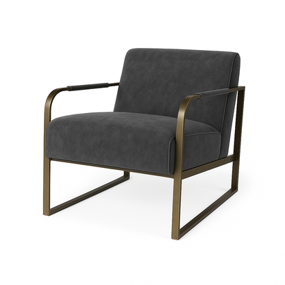 Fotoliu catifea GRI model MARCELO