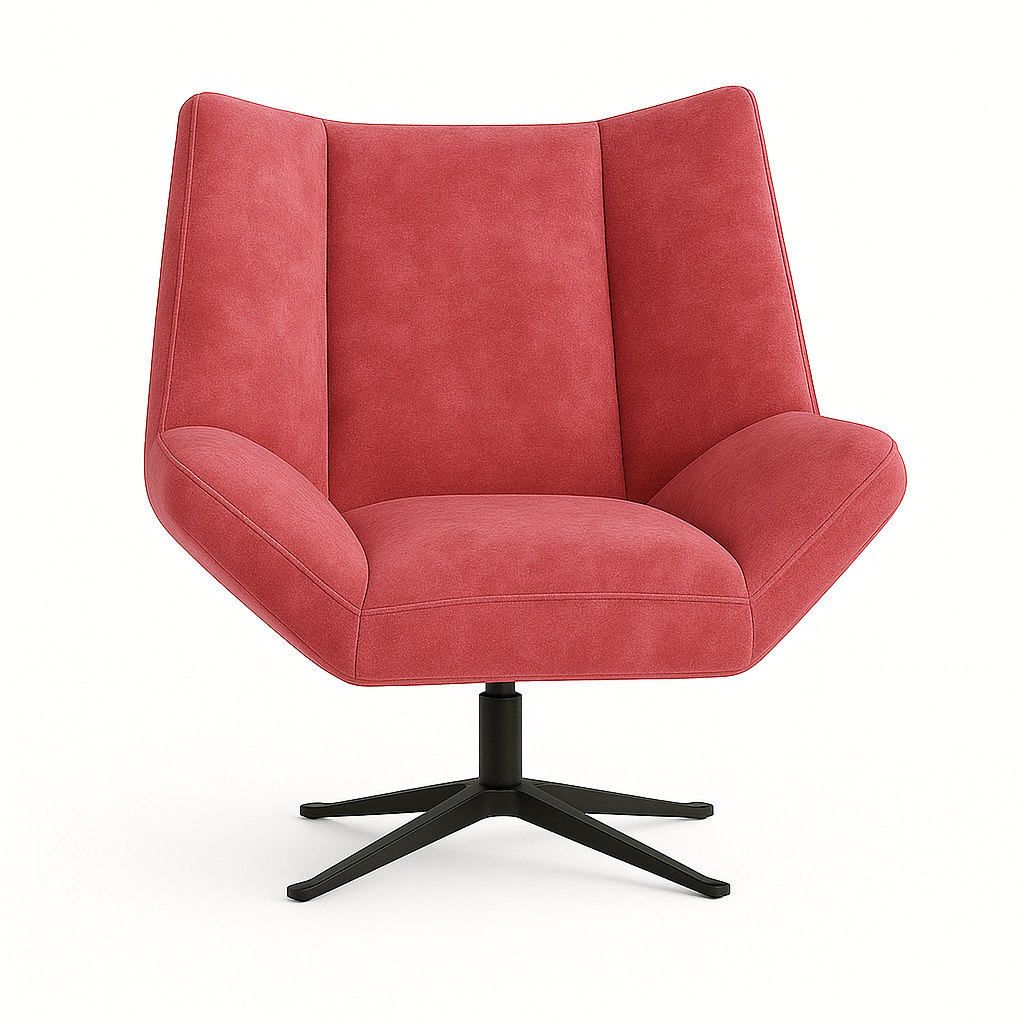 Fotoliu catifea ROZ | model STEA