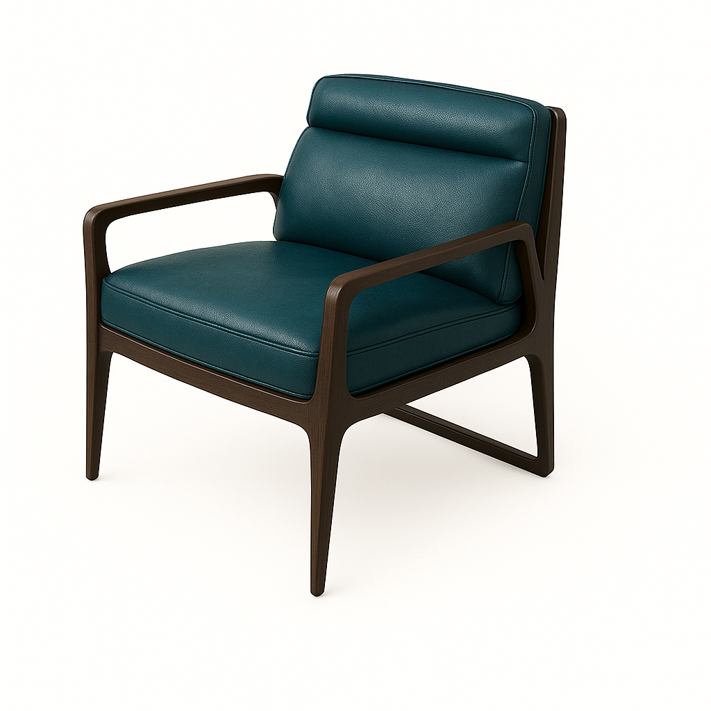 Fotoliu piele albastra | model DARIA A