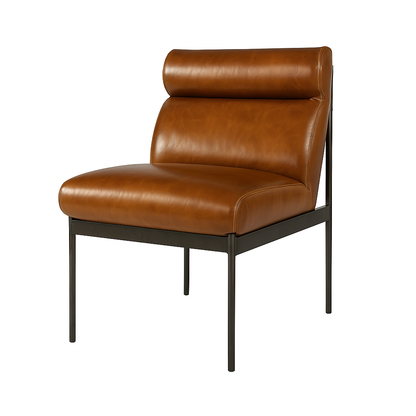 Fotoliu piele MELIMI culoare MARO