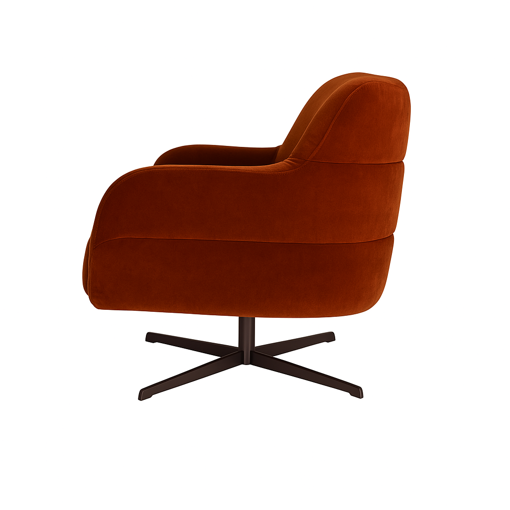 Fotoliu catifea ROSIE | model RICO