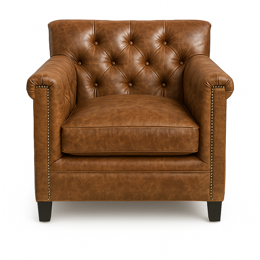 Fotoliu piele TAN culoare MARO