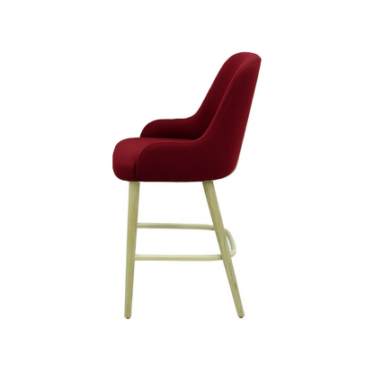 Scaun bar catifea ALBASTRA | model ROCCO