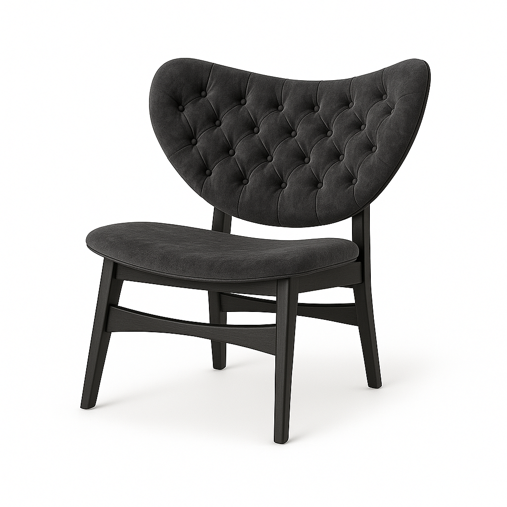 Scaun tip fotoliu catifea GRI | model SAMUEL