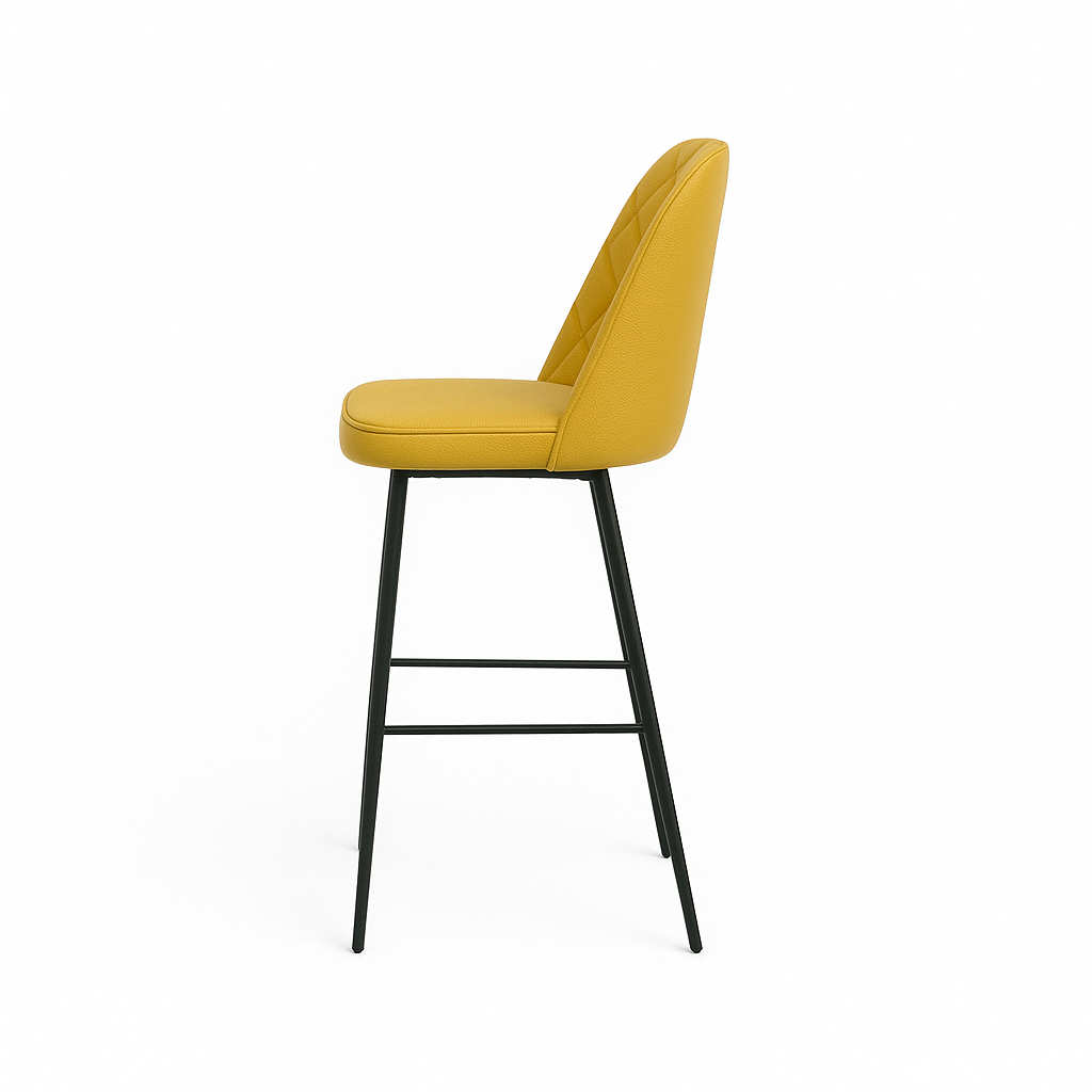 Scaun bar piele naturala BEJ | model FOX