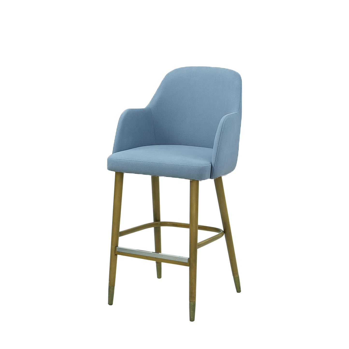 Scaun bar catifea ALBASTRA | model PINO