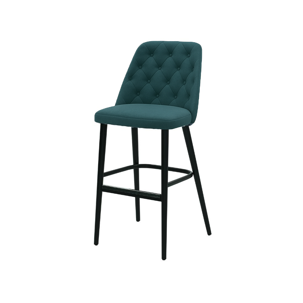 Scaun bar catifea ALBASTRA | model SCOT