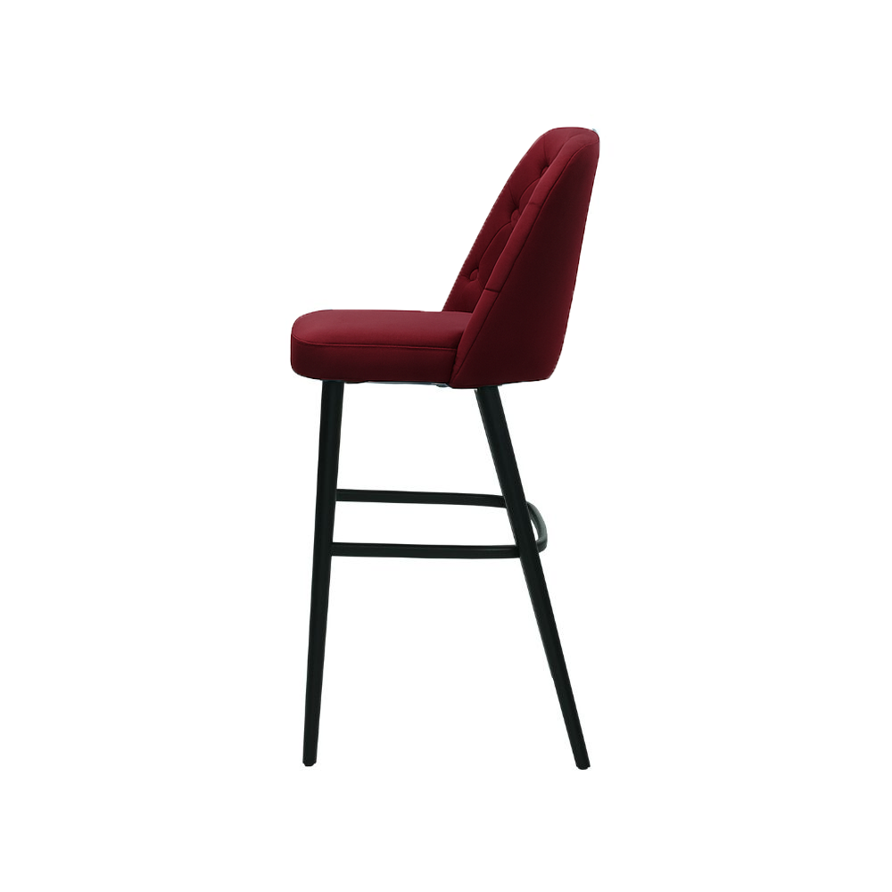 Scaun bar catifea BORDO | model SCOT