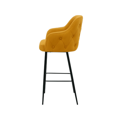 Scaun bar catifea ALBASTRA | model TEONA