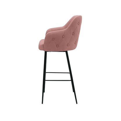 Scaun bar catifea BORDO | model TEONA