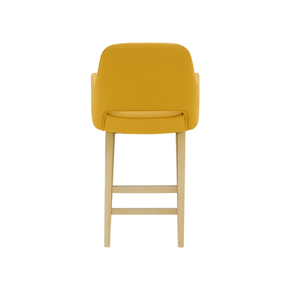 Scaun bar piele naturala BEJ | model APRIL