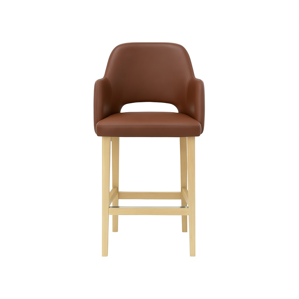 Scaun bar piele ALBA | model APRIL