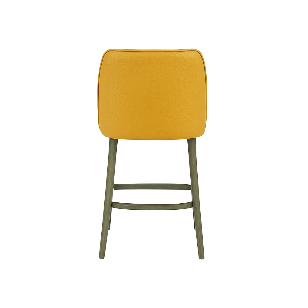 Scaun bar piele GALBENA | model GINA