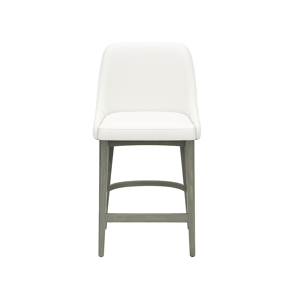 Scaun bar piele VERDE | model GINA