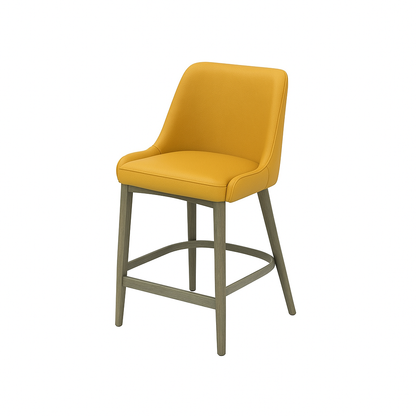 Scaun bar piele GALBENA | model GINA