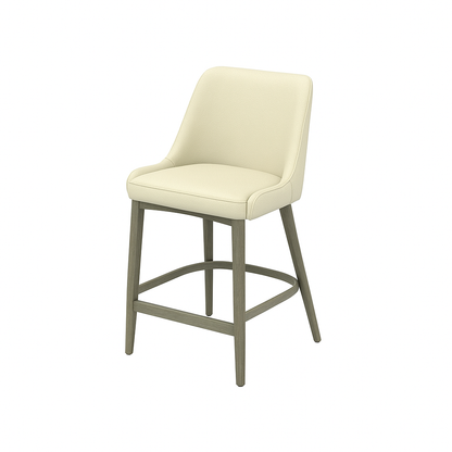 Scaun bar piele naturala BEJ | model GINA