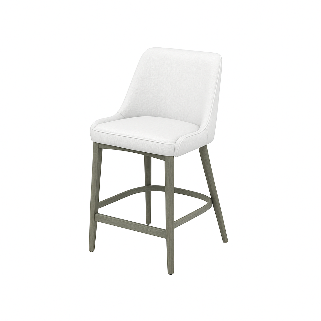 Scaun bar piele ALBASTRA | model GINA