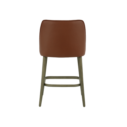 Scaun bar piele VERDE | model GINA