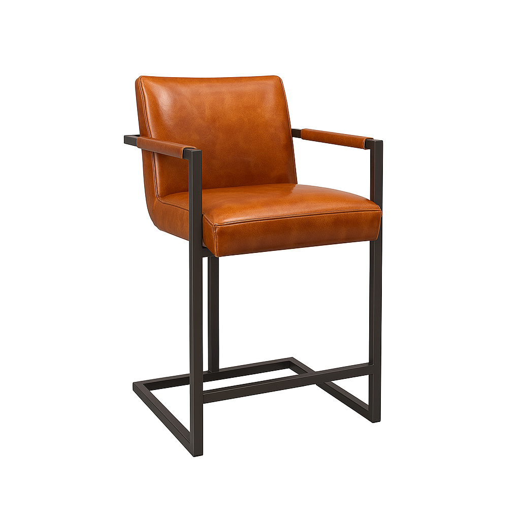 Scaun bar piele MARO DESCHIS | model FLEET