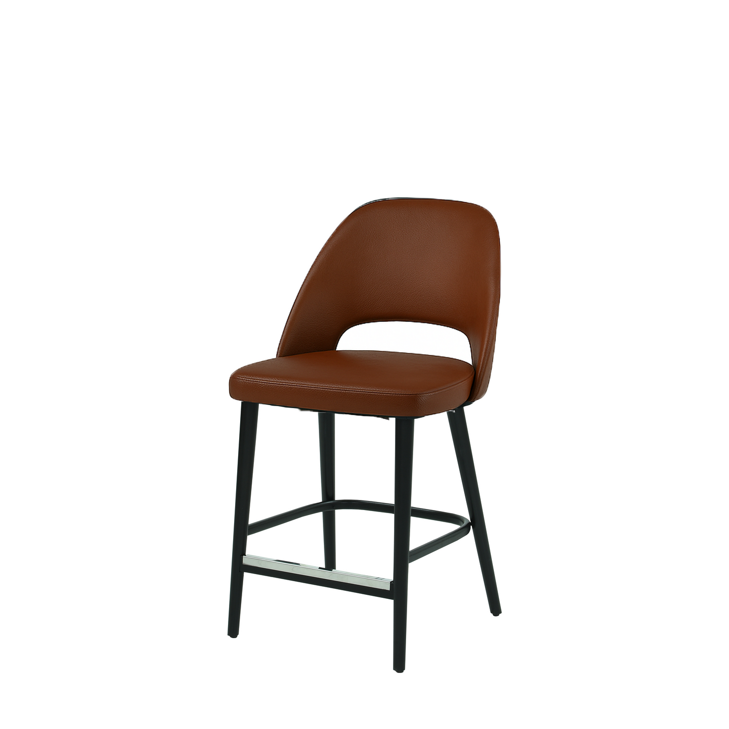 Scaun bar piele VERDE | model GABE