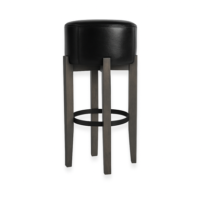 Scaun bar piele NEAGRA| model MERI