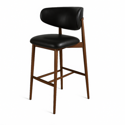 Scaun bar piele NEAGRA| model OLE