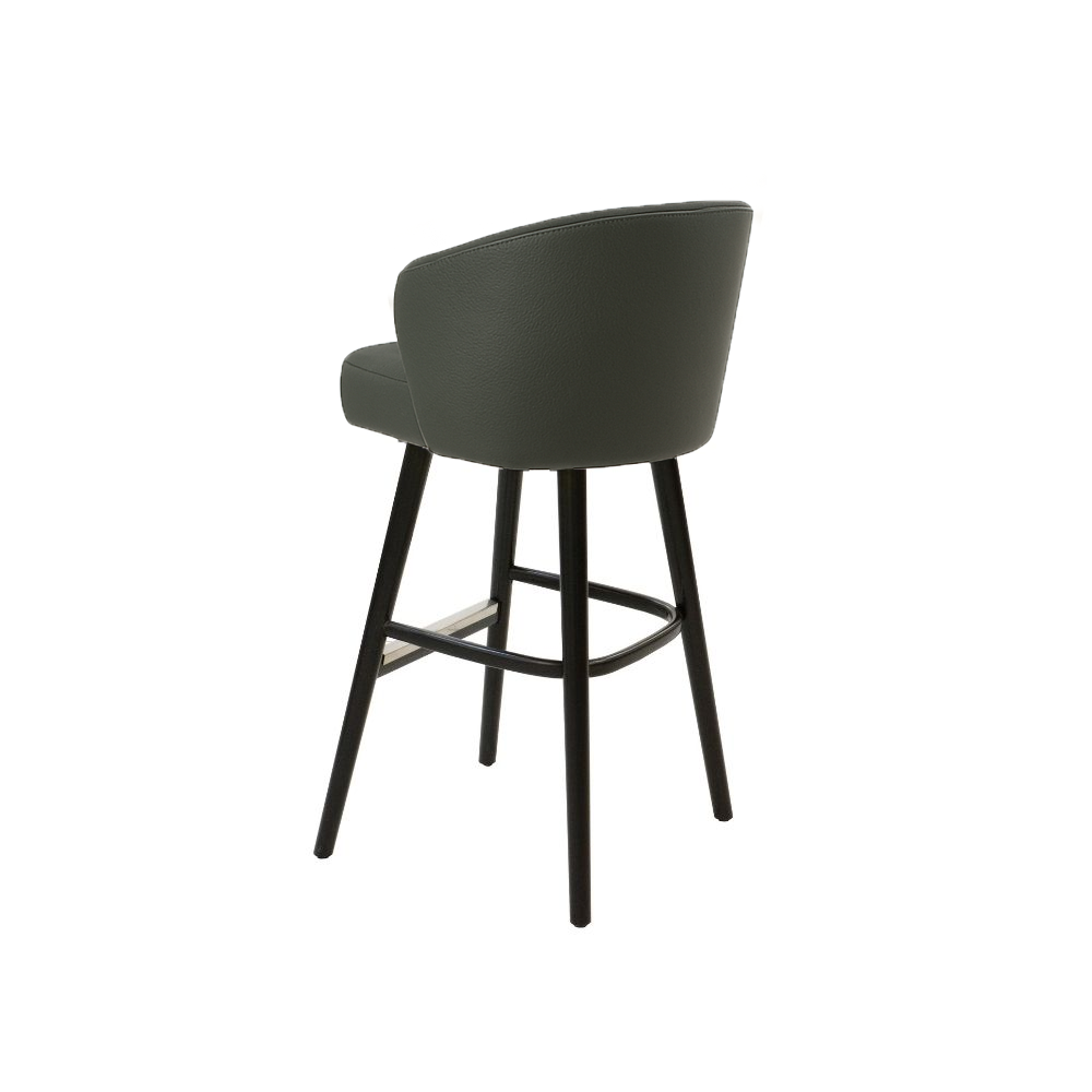 Scaun bar piele naturala BEJ | model BRUNO