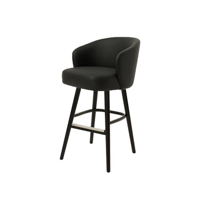 Scaun bar piele naturala BEJ | model BRUNO