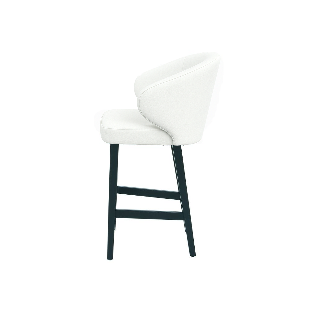 Scaun bar piele naturala BEJ | model CAPRICE