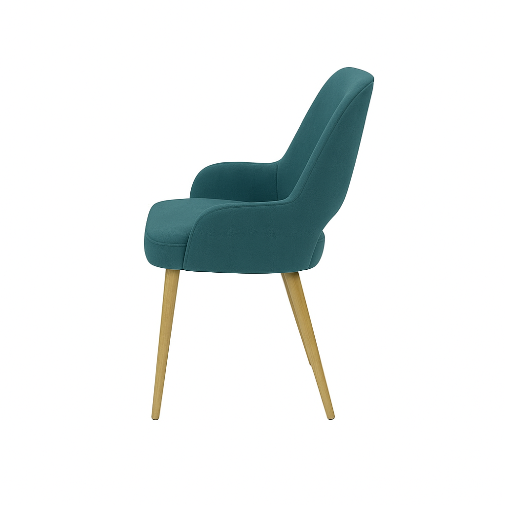 Scaun catifea ALBASTRA | model HUGO