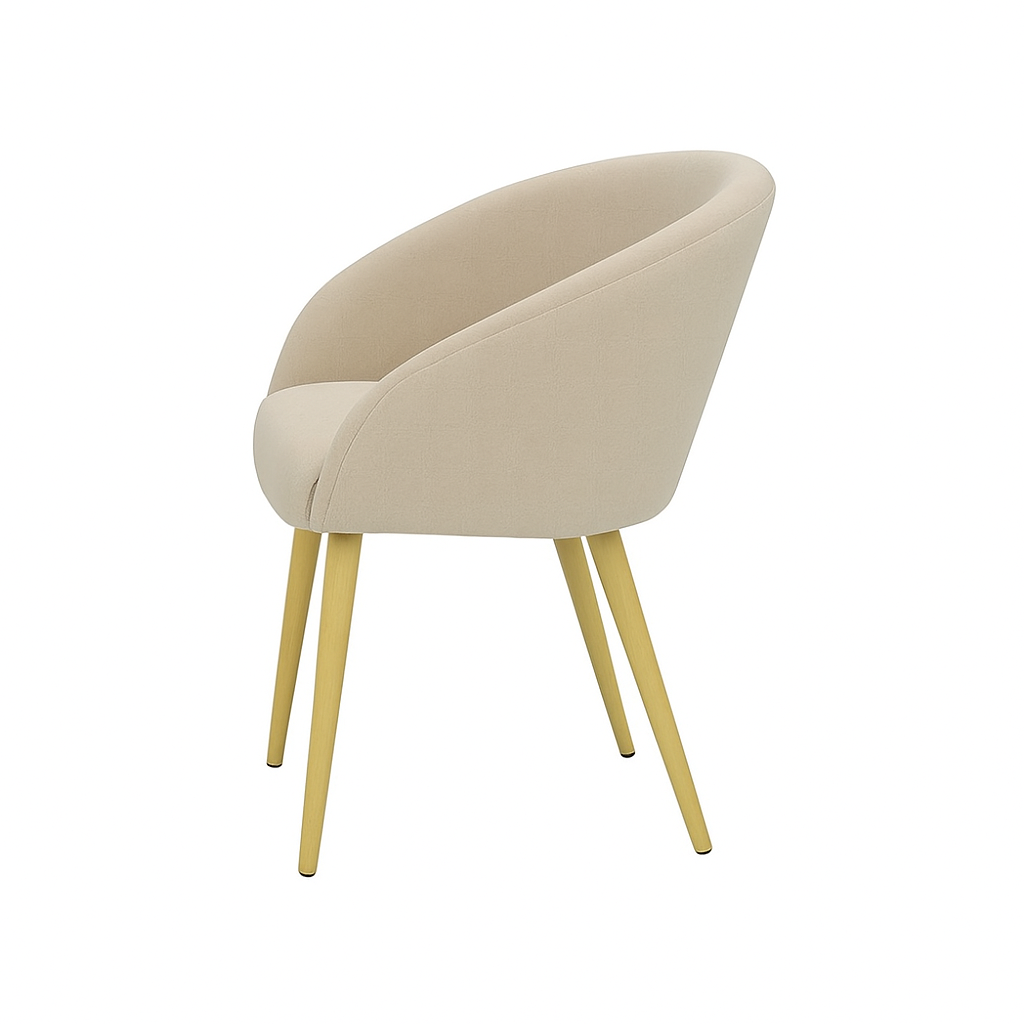 Scaun catifea GALBENA | model IBIS