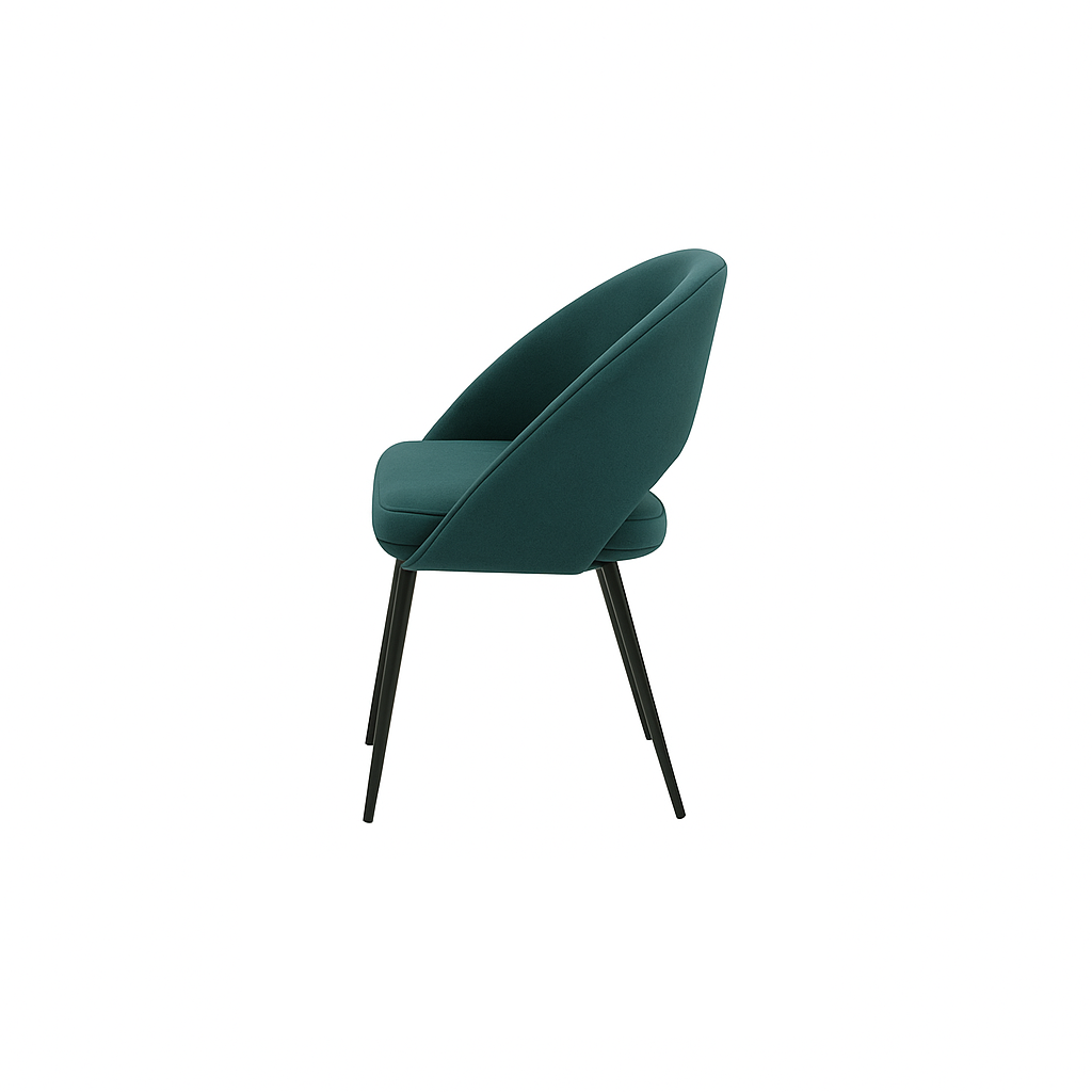 Scaun catifea VERDE | model LAVA