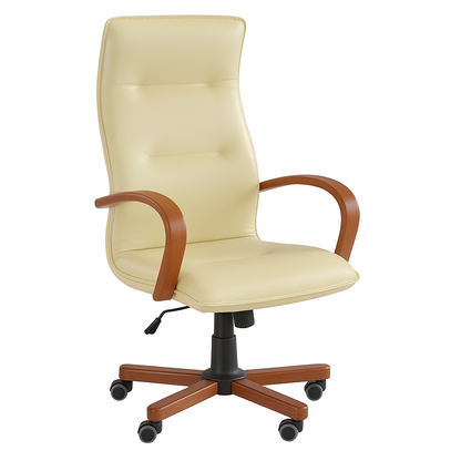 Scaun ergonomic piele BEJ | model OMEGA P