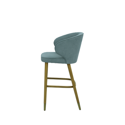 Scaun insula catifea ALBASTRA | model CAPRICE