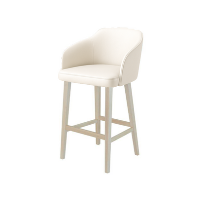 Scaun bar piele GALBENA | model CROCO