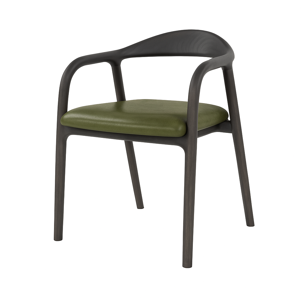 Scaun piele VERDE | model ELMO