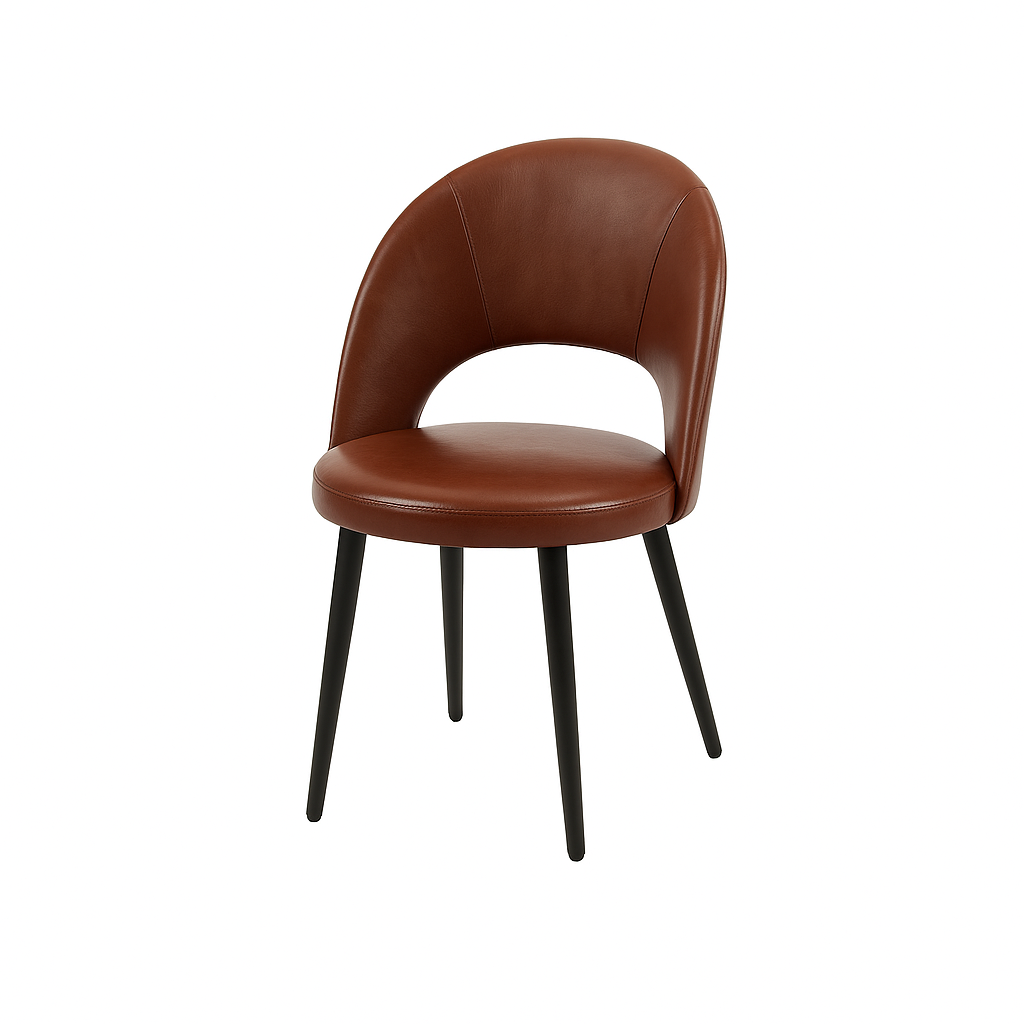 Scaun piele GALBENA | model RON